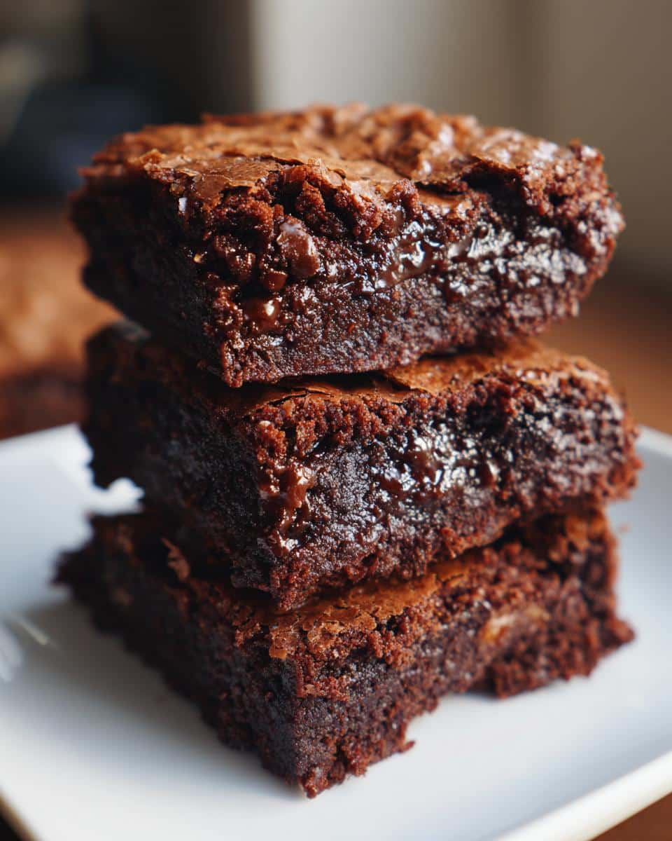 fudgy hazelnut brownies - detail 1