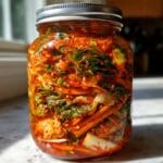 homemade fermented kimchi