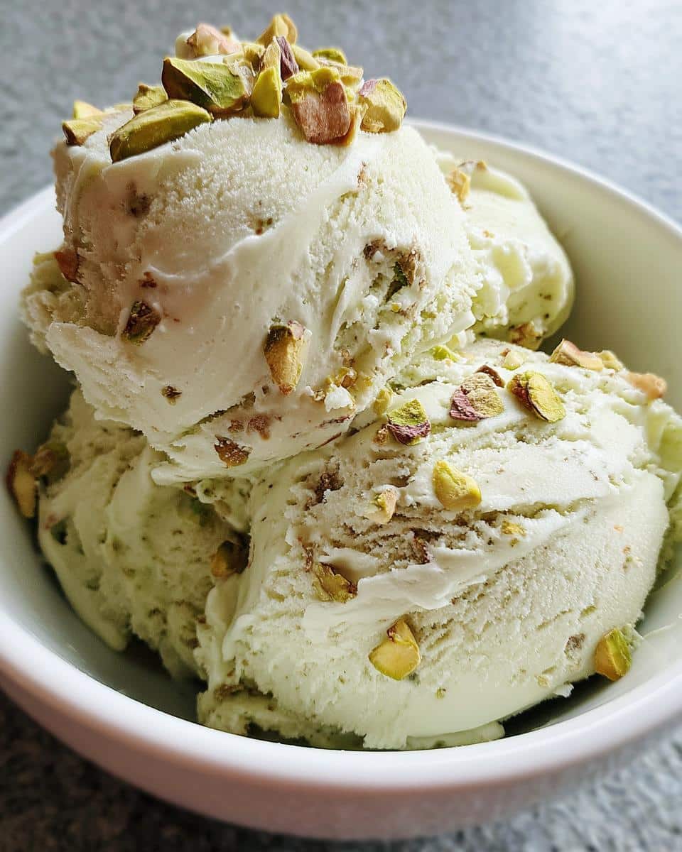 Irresistible Homemade Pistachio Ice Cream in 4 Easy Steps 4 homemade pistachio ice cream - detail 1