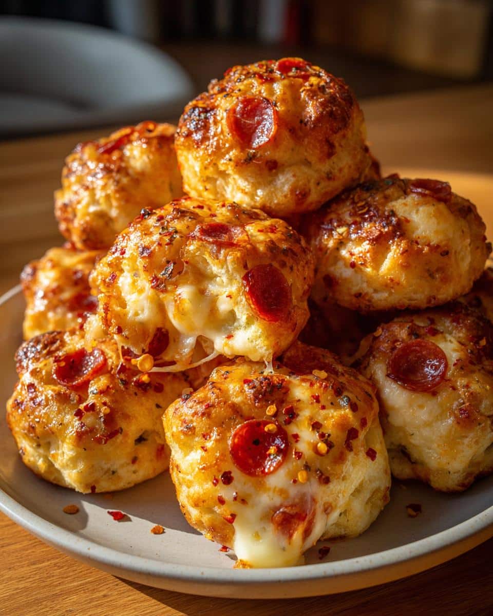 hot honey pepperoni pizza bites - detail 1