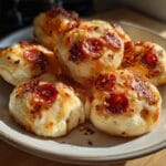 hot honey pepperoni pizza bites