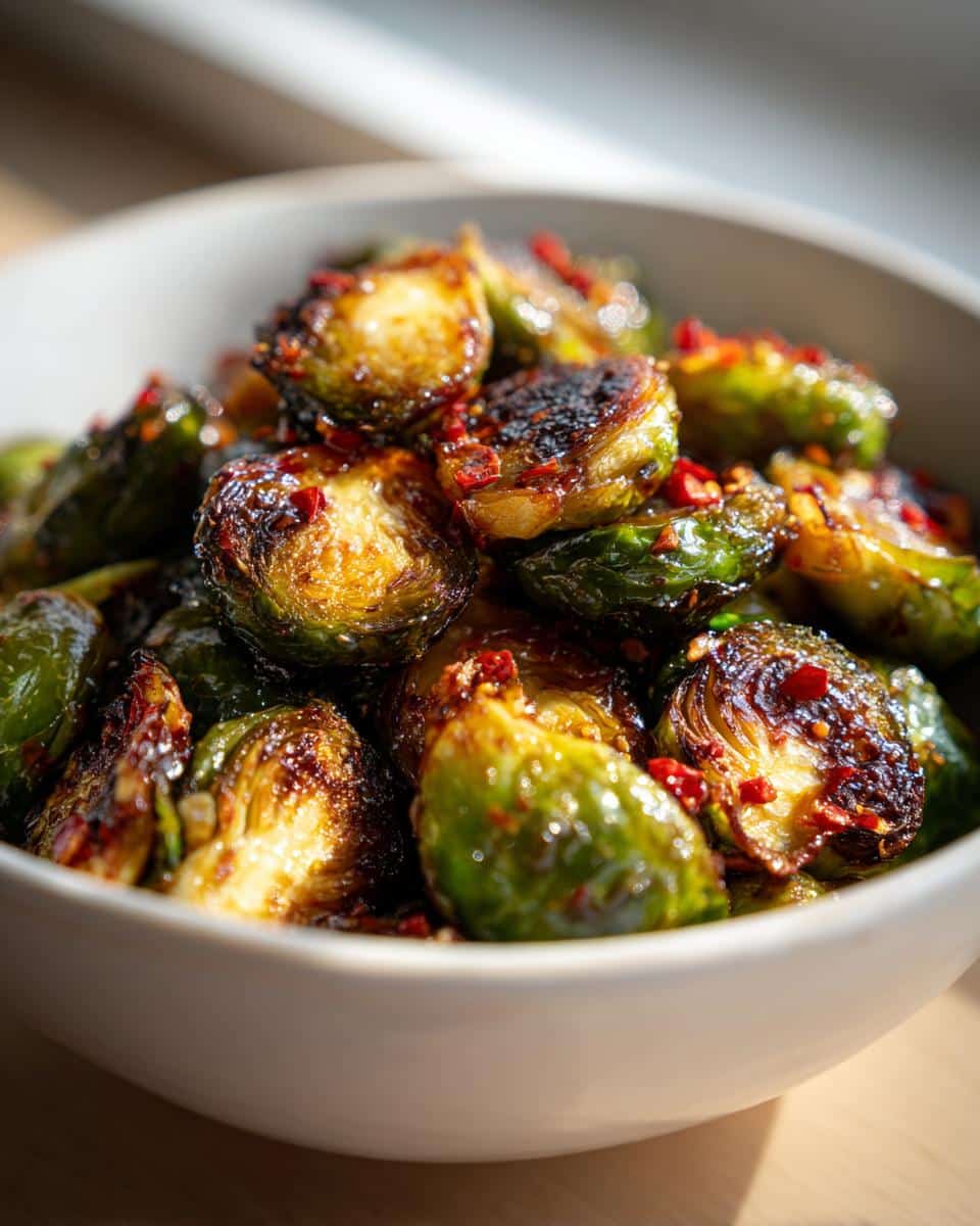 Irresistible Hot Honey Roasted Brussels Sprouts in 30 Minutes 4 hot honey roasted brussels sprouts - detail 1