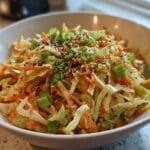 miso cabbage slaw with sesame