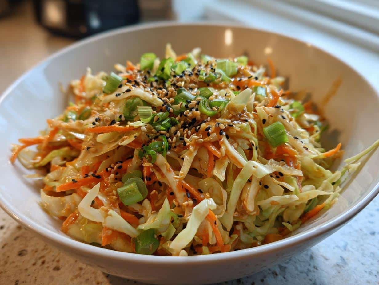 Irresistible Miso Cabbage Slaw with Sesame in 10 Minutes Flat