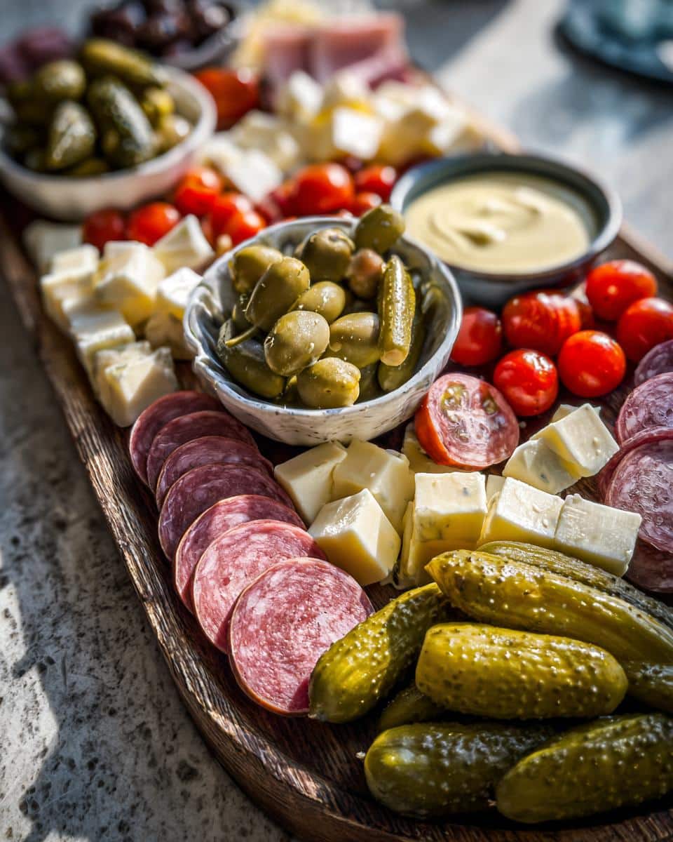 "10-Minute Pickle Fix Party Platter - Irresistible Crowd-Pleaser!" 4 pickle fix party appetizer platter - detail 1