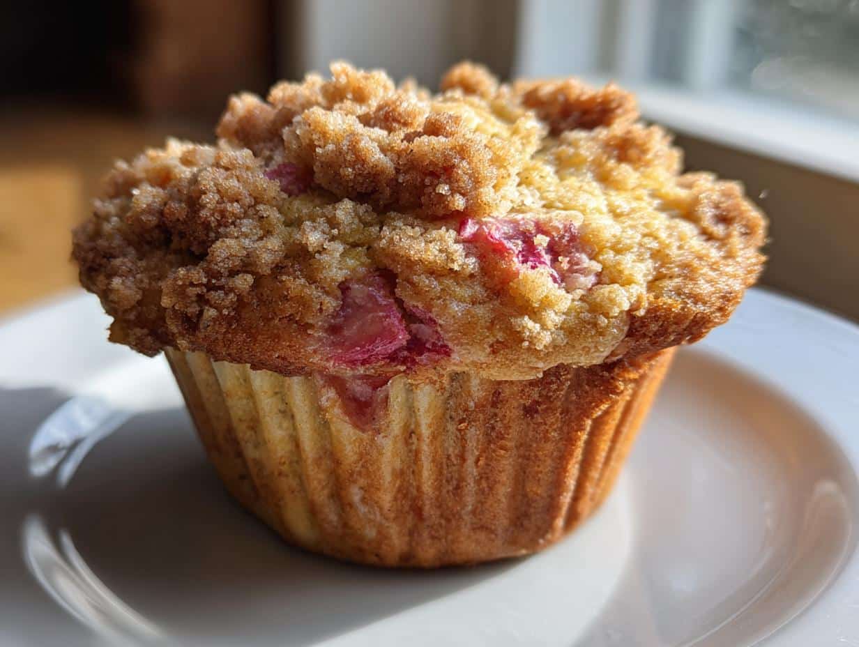 Irresistible 5-Star Rhubarb Crumb Muffins You’ll Crave