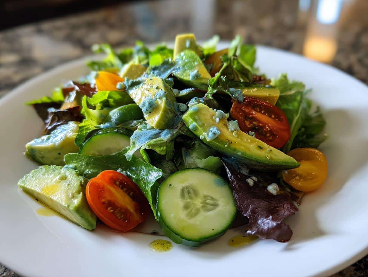 “10-Minute Sea Inspired Blue Spirulina Salad – A Stunning Superfood”