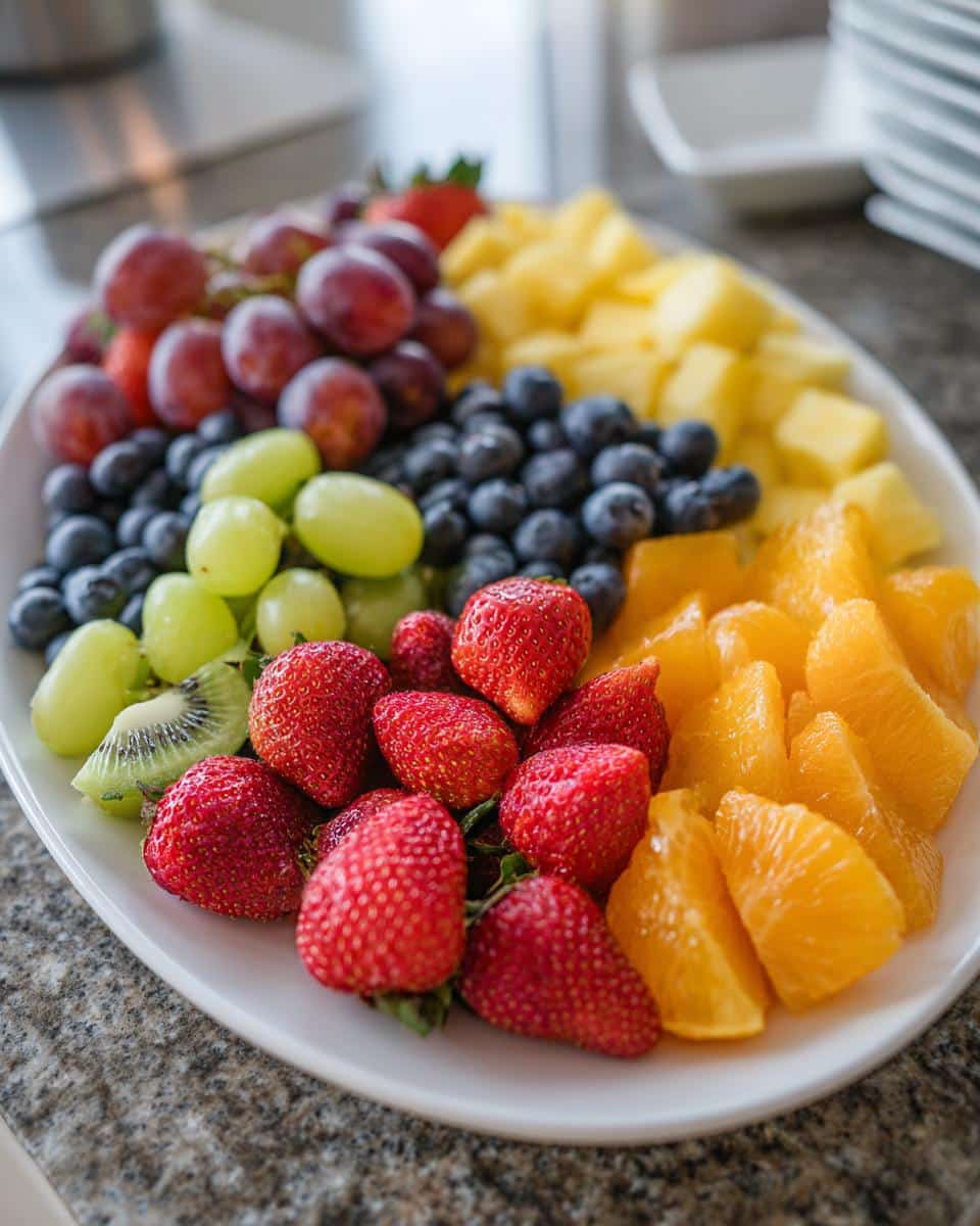 spring baby shower fruit platter