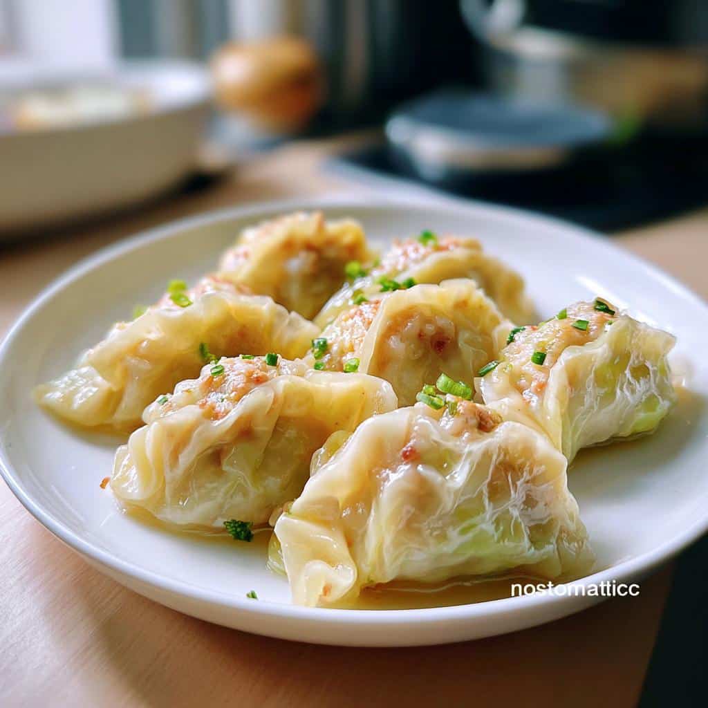 Juicy Steamed Cabbage Dumplings Asian Recipe in Just 30 Minutes 4 steamed cabbage dumplings asian - detail 1