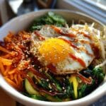 vegetarian bibimbap bowl