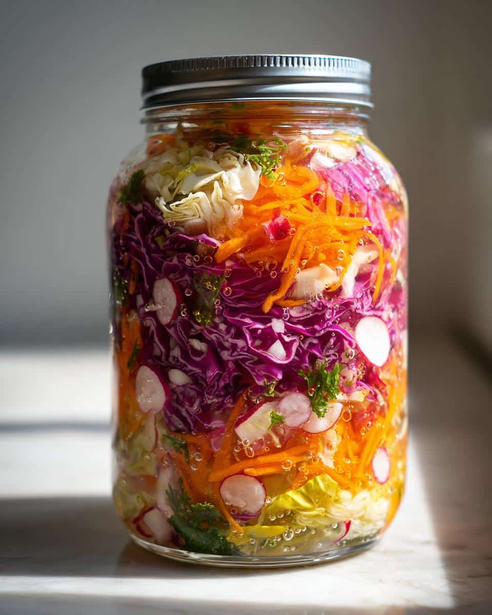 zero waste fermented vegetables - detail 1