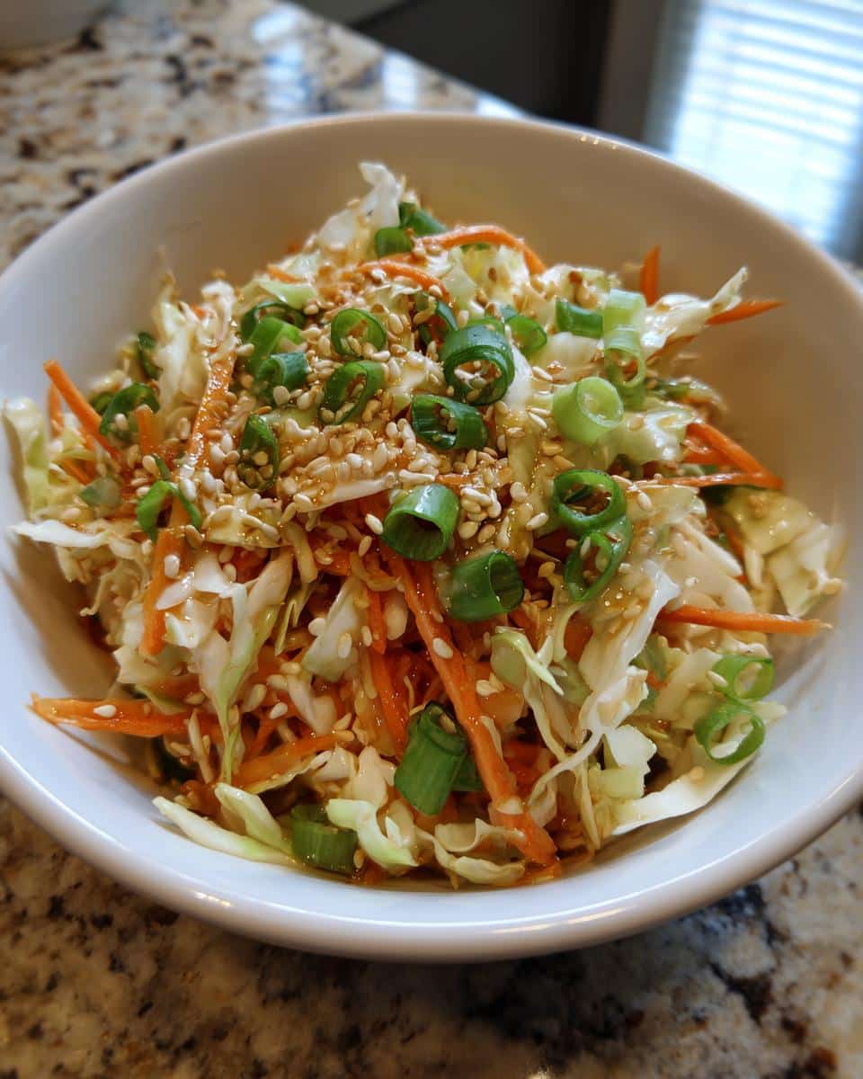20-Minute Asian Cabbage Salad With Sesame – Irresistible Crunch