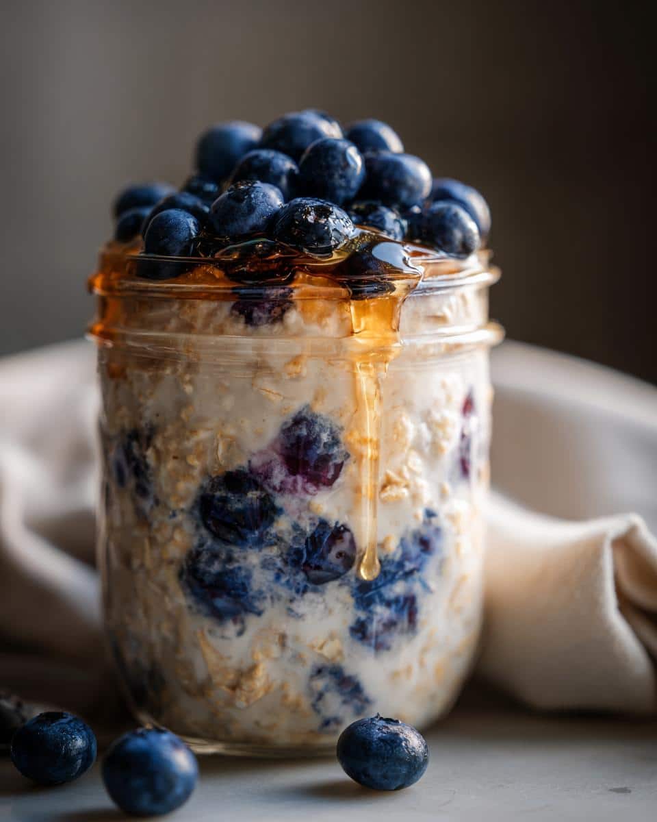 Creamy Blueberry Overnight Oats Healthy in Just 5 Minutes 4 Blueberry Overnight Oats Healthy - detail 1