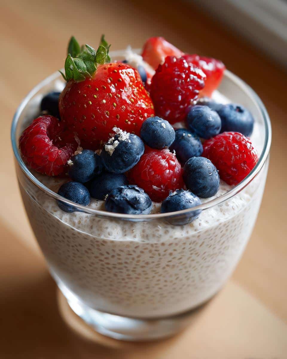 Creamy 5-Minute Chia Pudding Vanilla Berry Breakfast Bliss