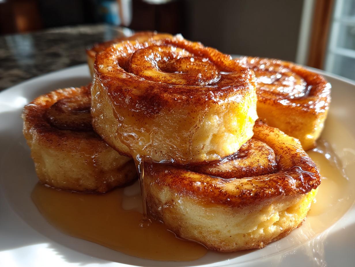 Irresistible Cinnamonر Roll French Toast Easter Breakfast
