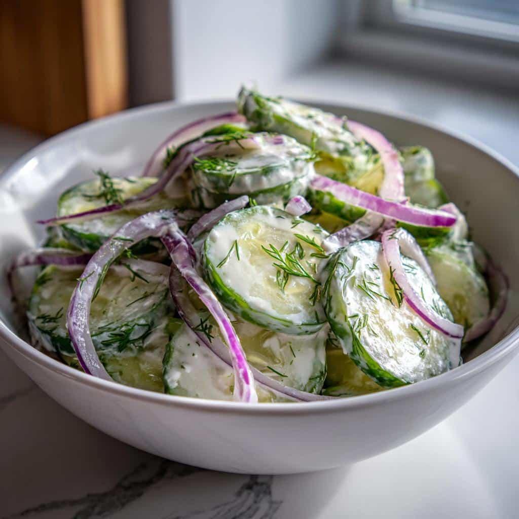 Creamy Cucumber Salad Recipe - detail 1