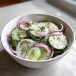Creamy Cucumber Salad Recipe