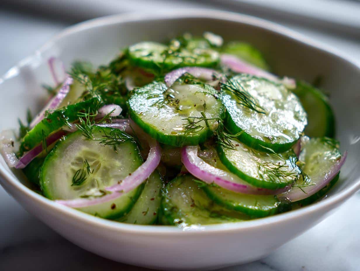 Easy 5-Minute Cucumber Salad - detail 1