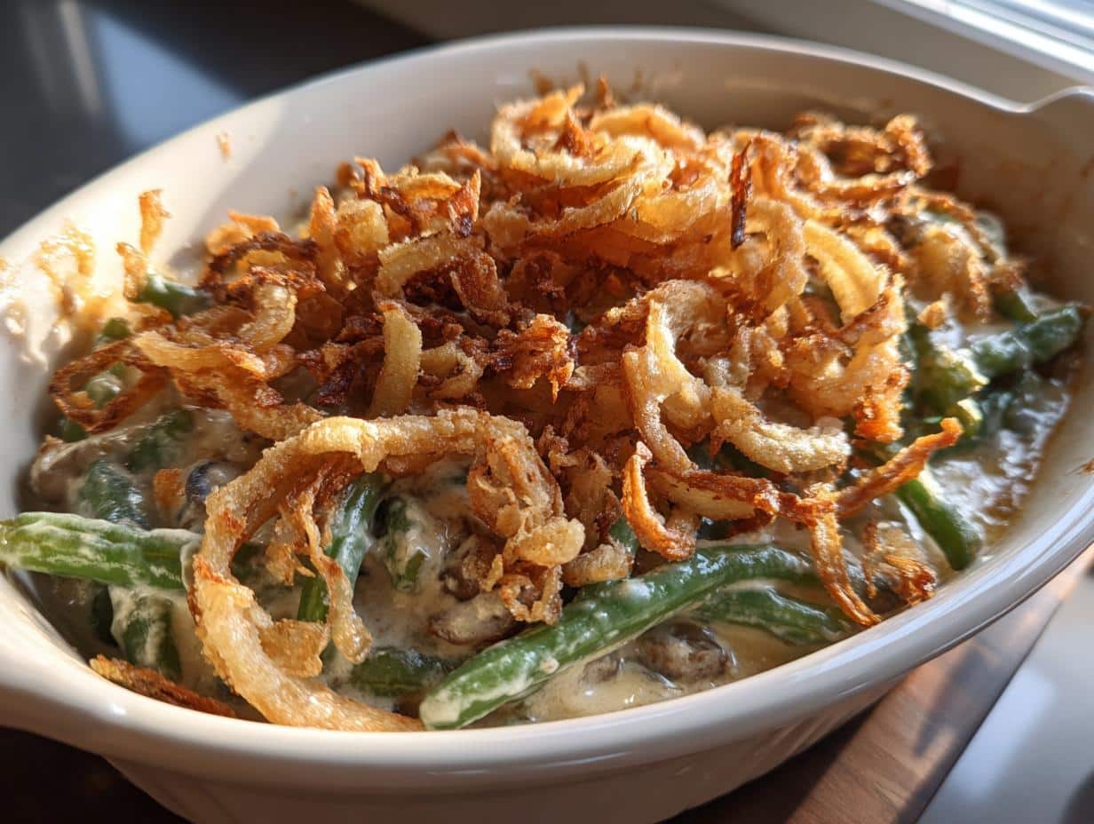 Ultimate Green Bean Casserole Classic - Irresistible Family Favorite 4 Green Bean Casserole Classic - detail 1