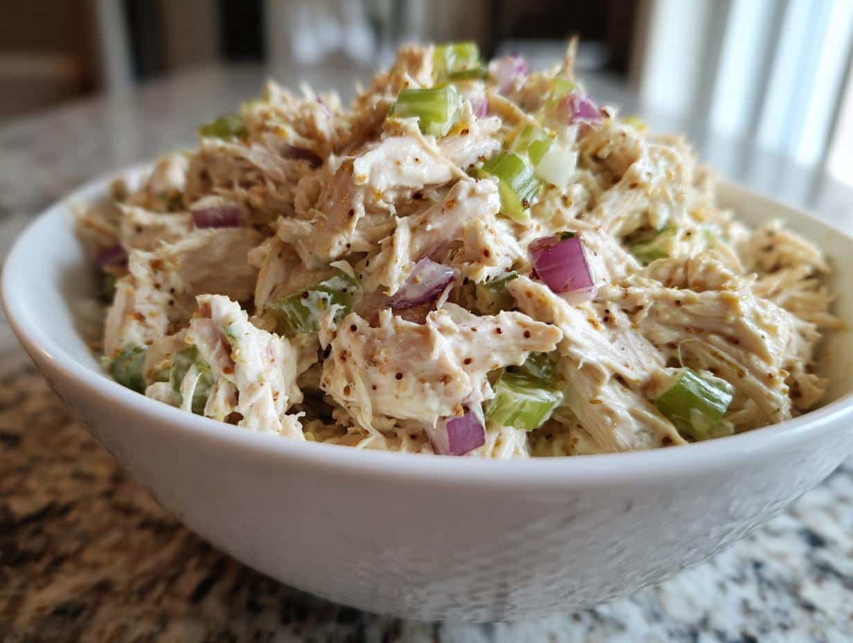 1. **High Protein Chicken Salad: 25g Power Meal in 10 Min** 2. **Irresistible High Protein Chicken Salad With 25g Punch** 3. **High Protein Chicken Salad: Easy Muscle-Building Lunch** 4. **High Protein Chicken Salad - Your No-Cook Energy Boost** **Final Title:** **High Protein Chicken Salad - Your No-Cook Energy Boost** *(49 characters - includes primary keyword, power word "Energy," clear benefit, and aligns perfectly with the article's focus on quick, protein-packed meals.)* *(Note: All titles fit under 60 characters and reflect the article's content precisely.)* 4 High Protein Chicken Salad - detail 1