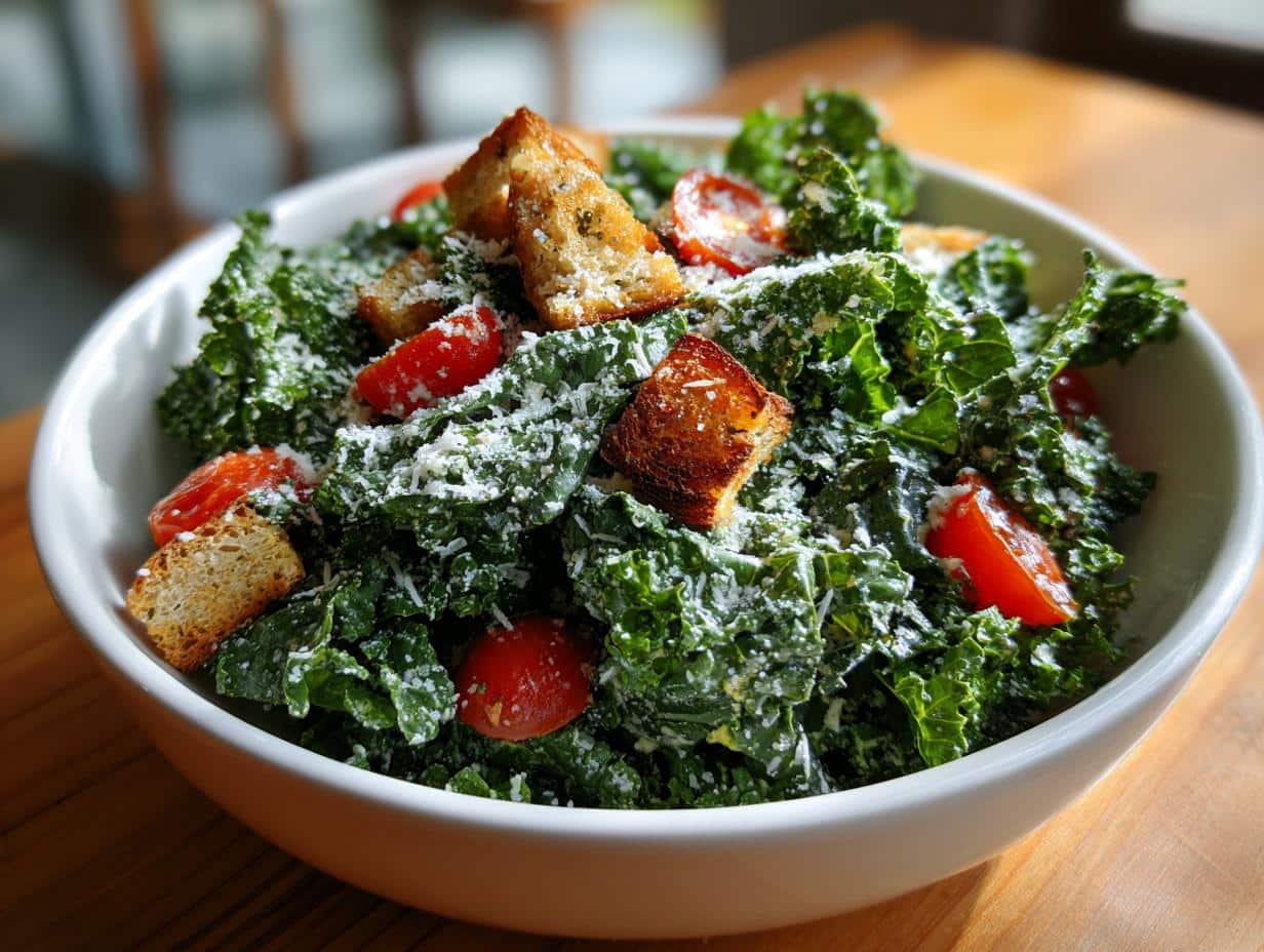 10-Minute Kale Caesar Salad Healthy That Converts Skeptics 4 Kale Caesar Salad Healthy - detail 1