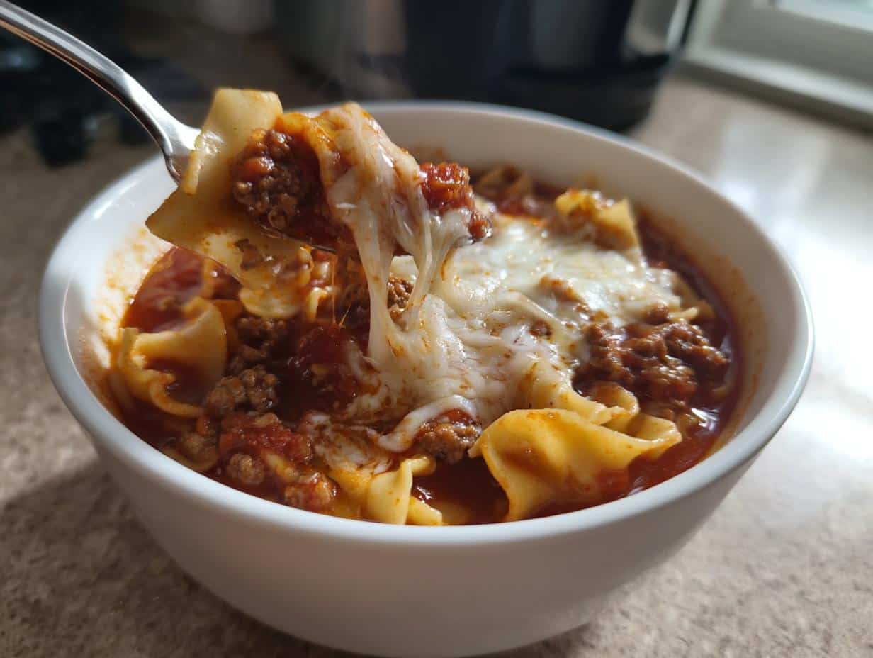 30-Minute Lasagna Soup One Pot - Cheesy Comfort Magic 4 Lasagna Soup One Pot - detail 1