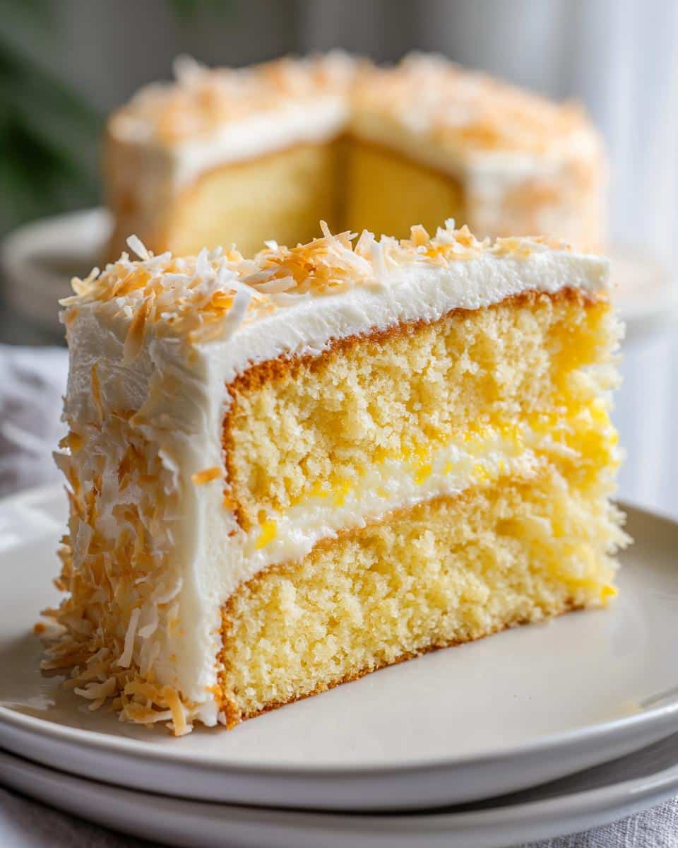 Moist Lemon Coconut Cake Easter Recipe – 1 Sunny Tradition