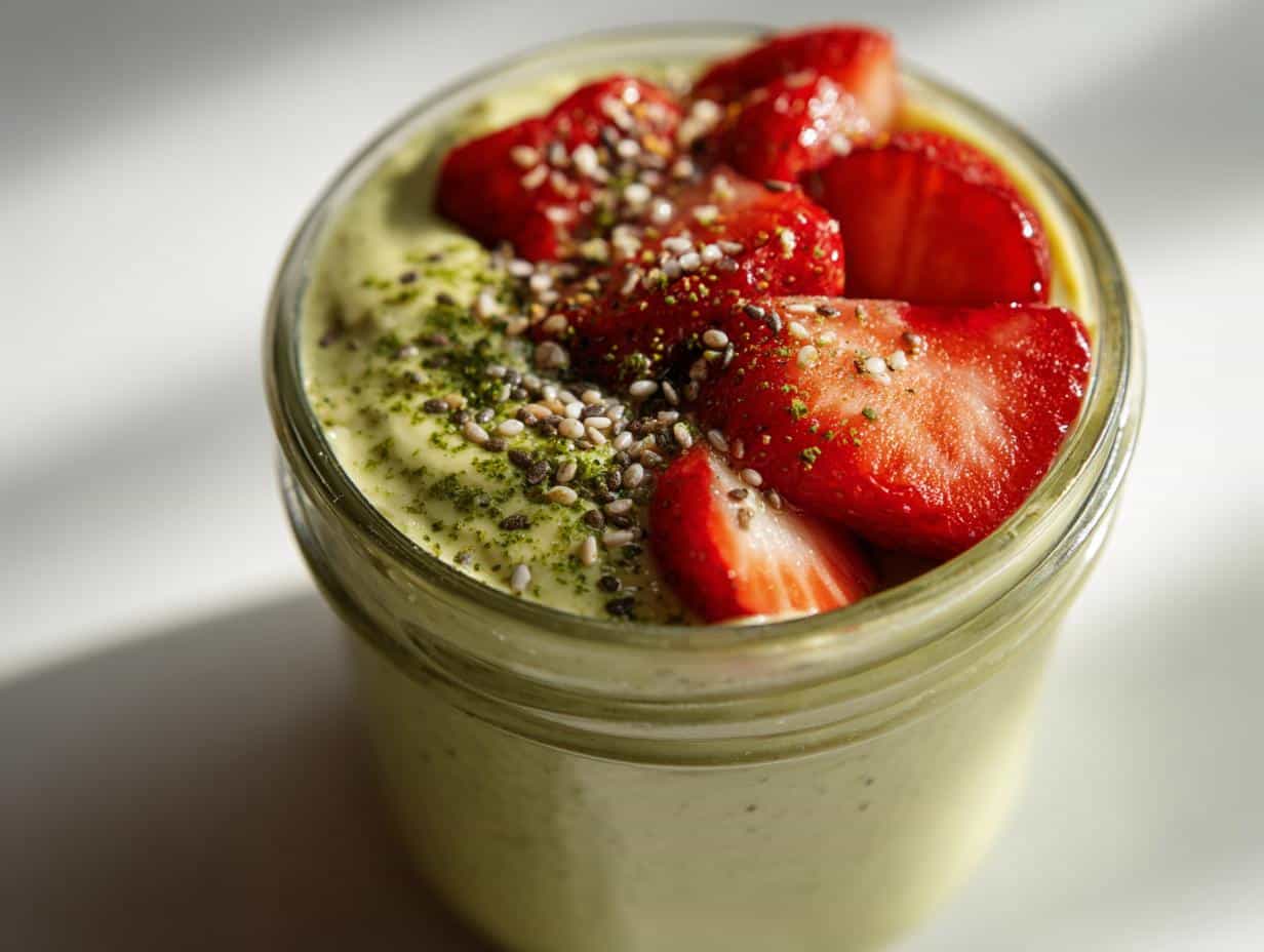 Matcha Green Tea Overnight Oats - detail 1
