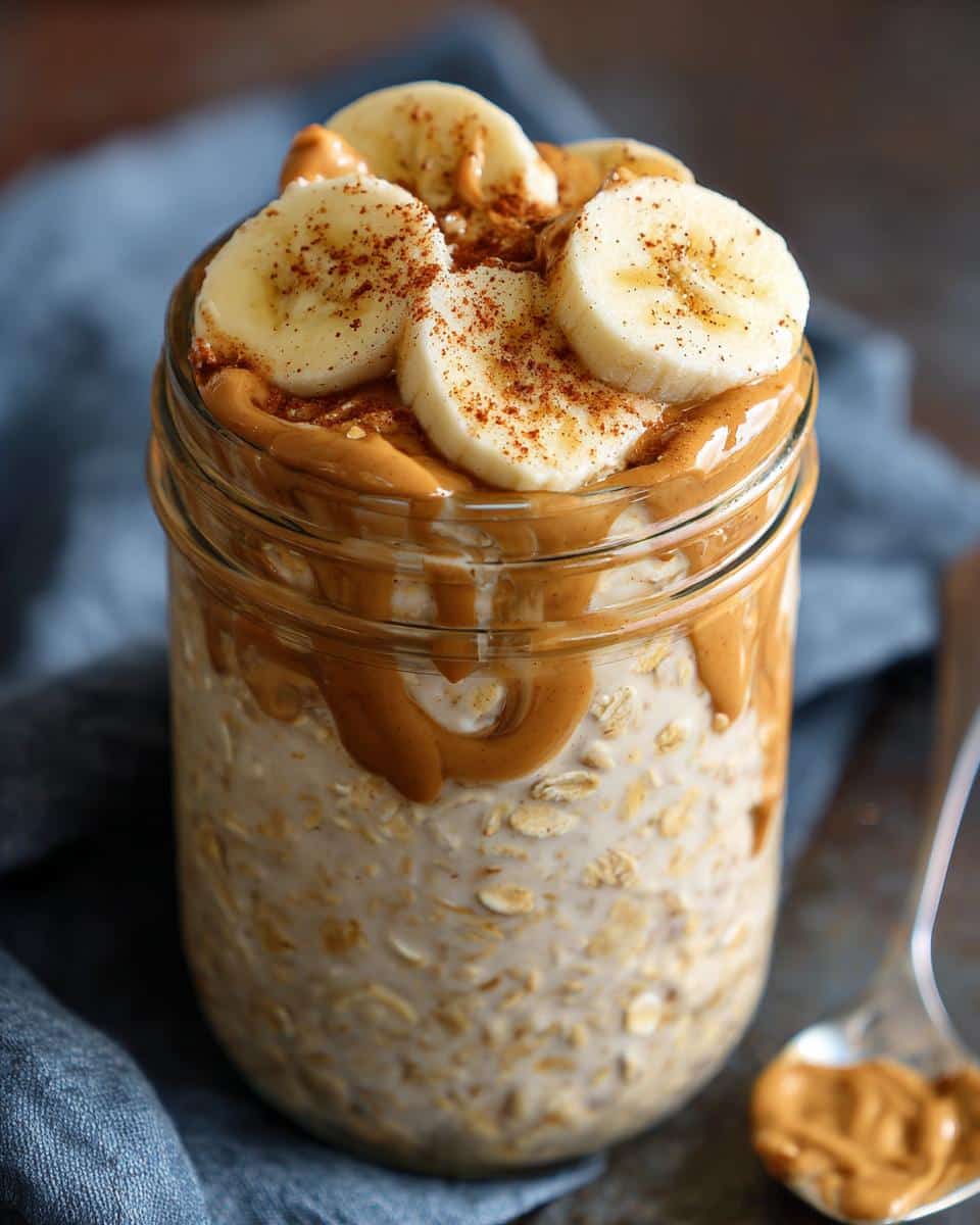 Peanut Butter Banana Overnight Oats - detail 1