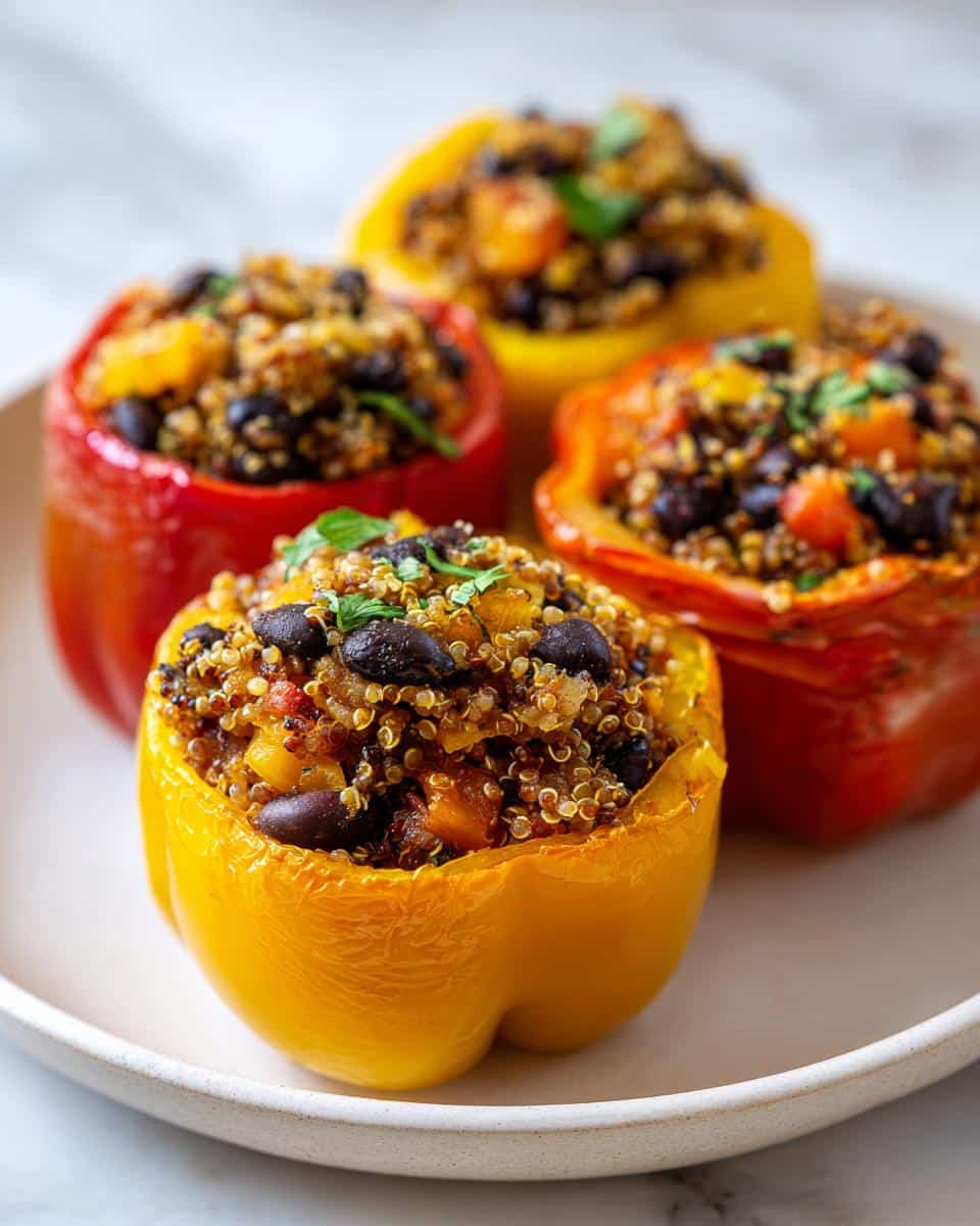 Irresistible Quinoa Stuffed Peppers with 10g Protein Power