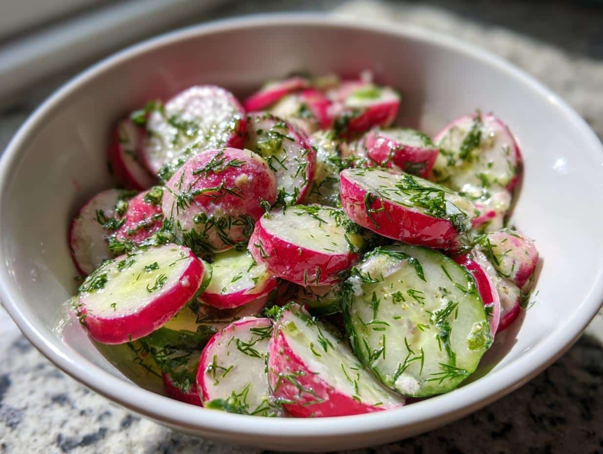 Radish Cucumber Salad Refreshing - detail 1