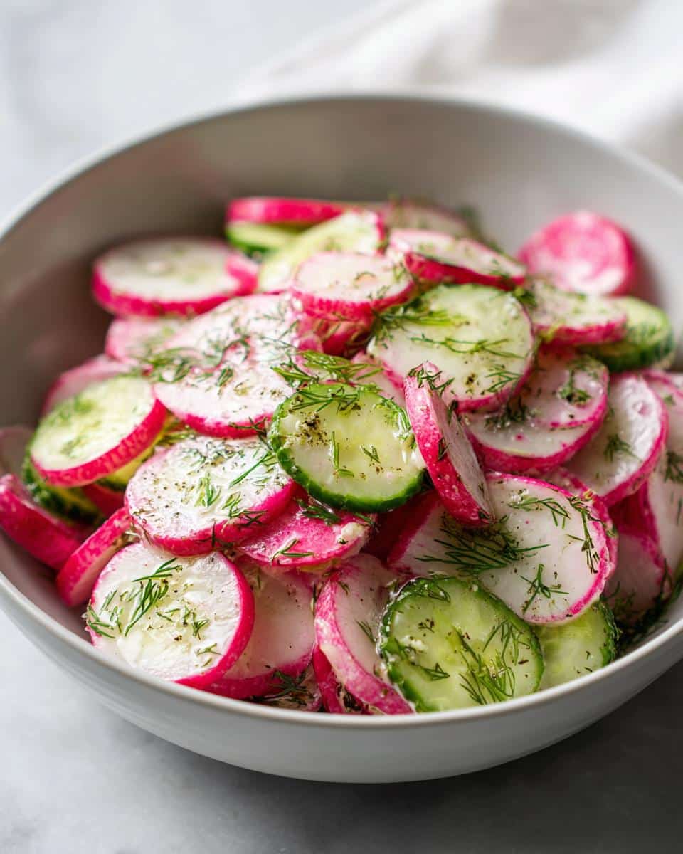5-Minute Radish Cucumber Salad: Refreshing Summer Crunch!