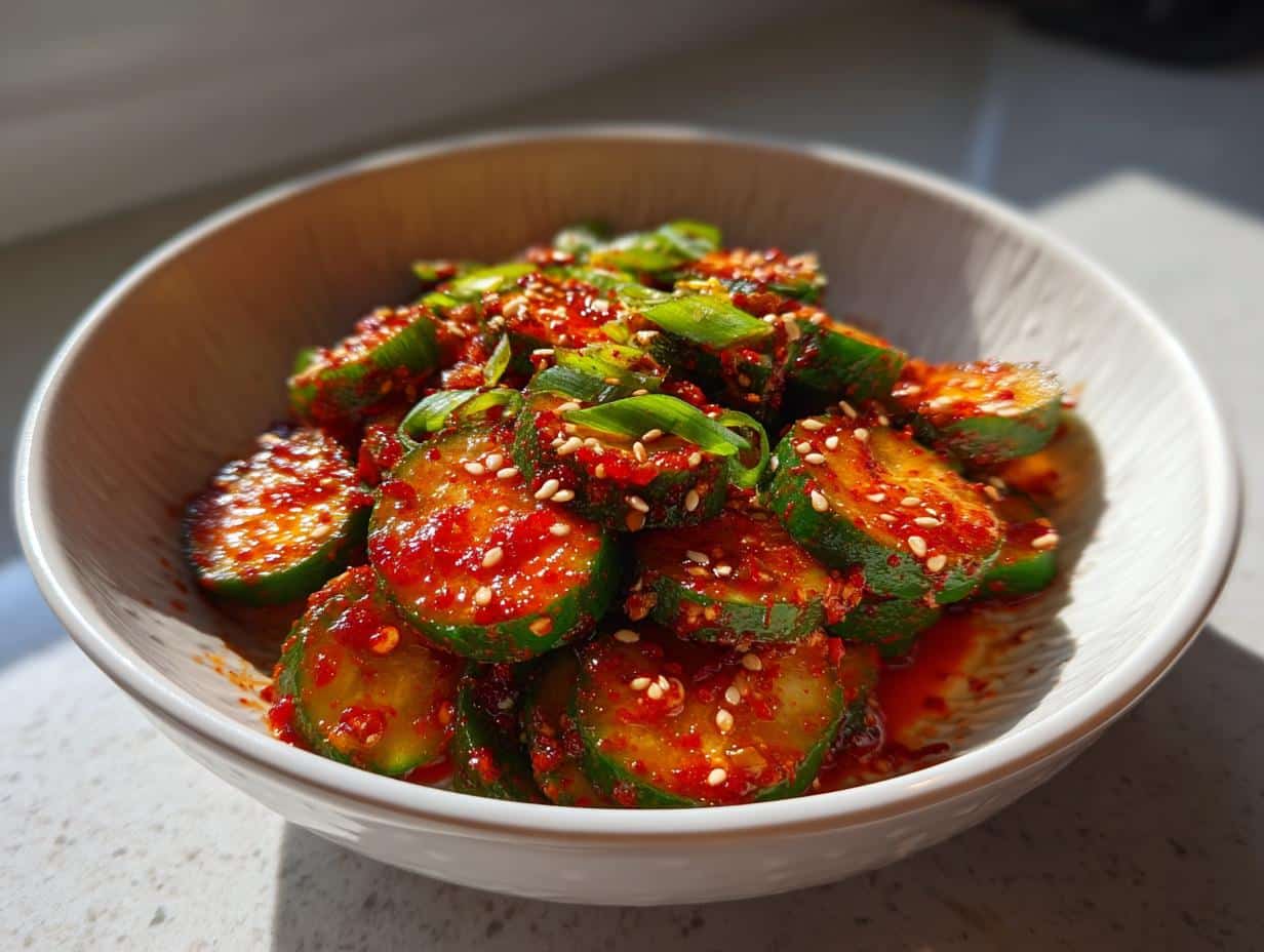 Spicy Korean Cucumber Salad - detail 1