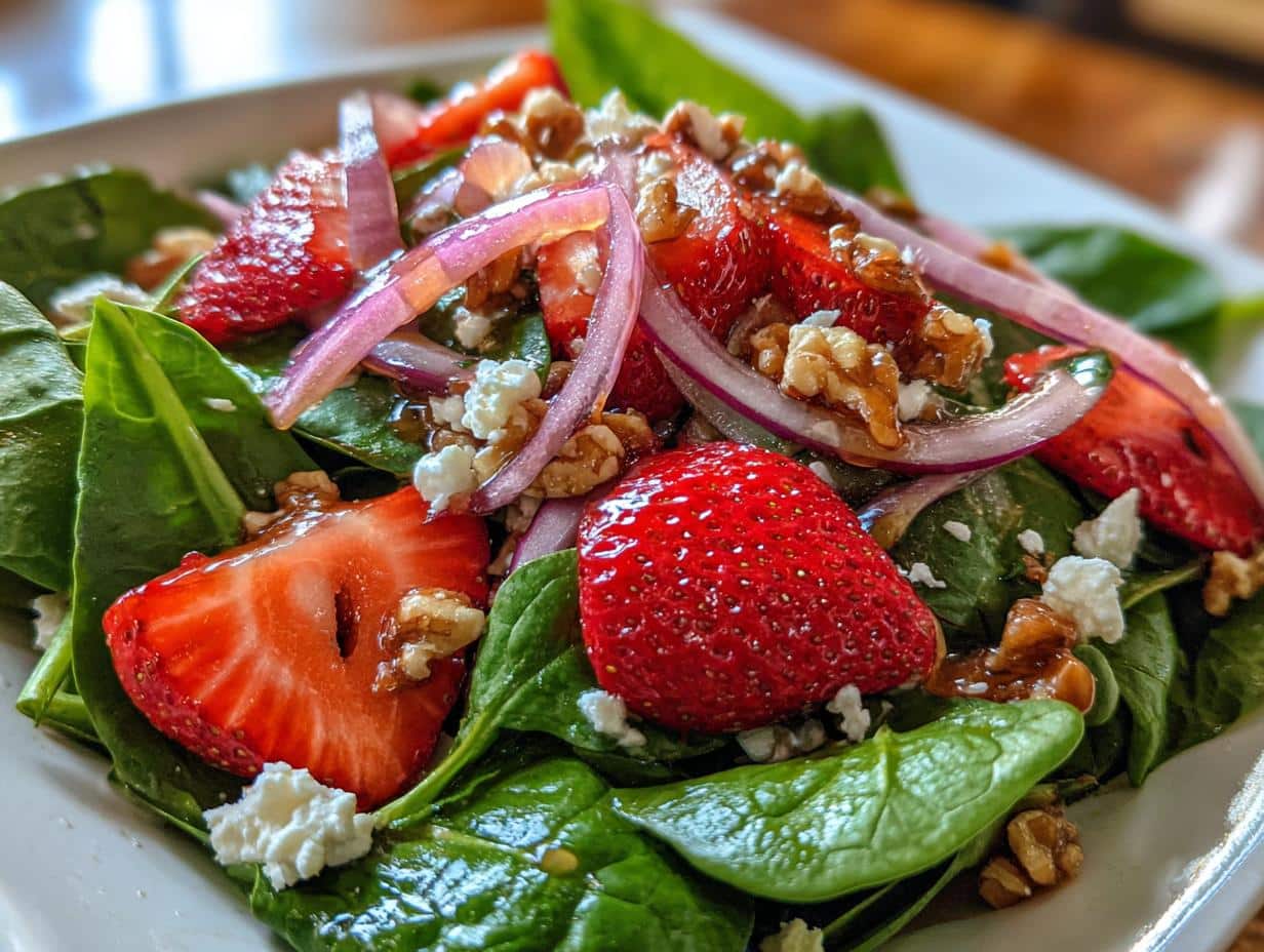 Irresistible Strawberry Spinach Salad Recipe in Just 10 Minutes 4 Strawberry Spinach Salad Recipe - detail 1