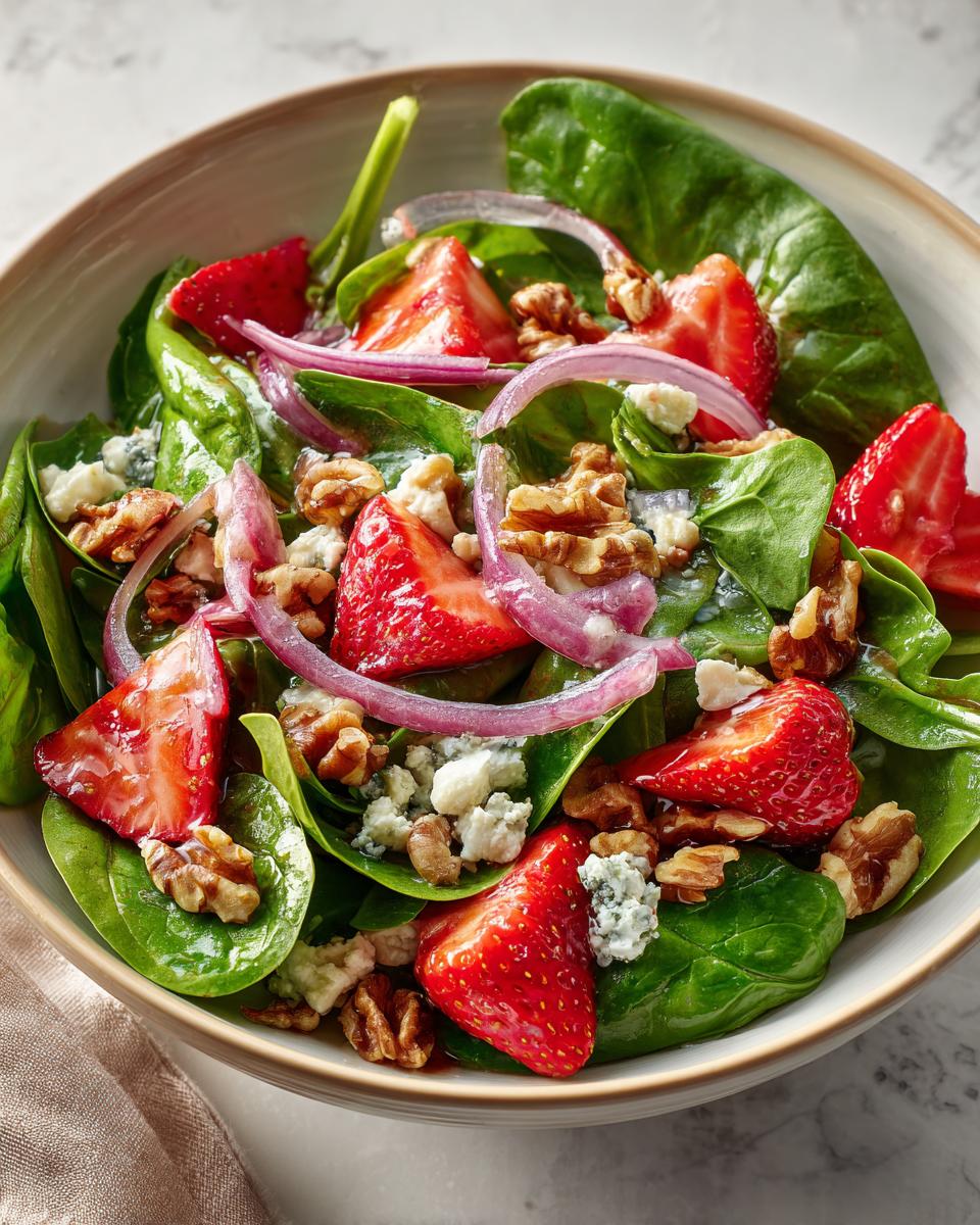 Irresistible Strawberry Spinach Salad Recipe in Just 10 Minutes
