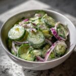 Tangy Dill Pickle Cucumber Salad