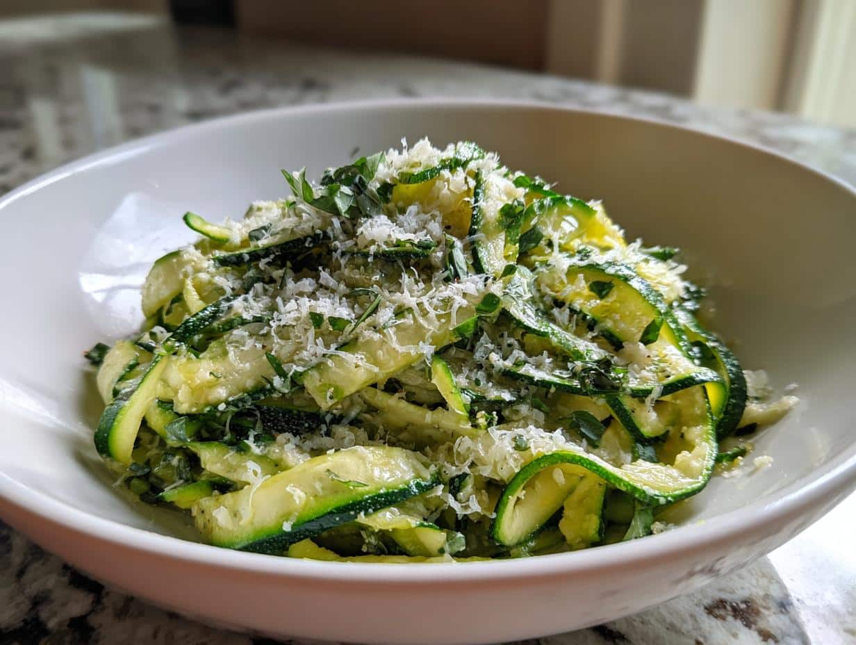 Lemon Parmesan Zucchini Ribbon Salad Recipe in 10 Minutes 4 Zucchini Ribbon Salad Recipe - detail 1